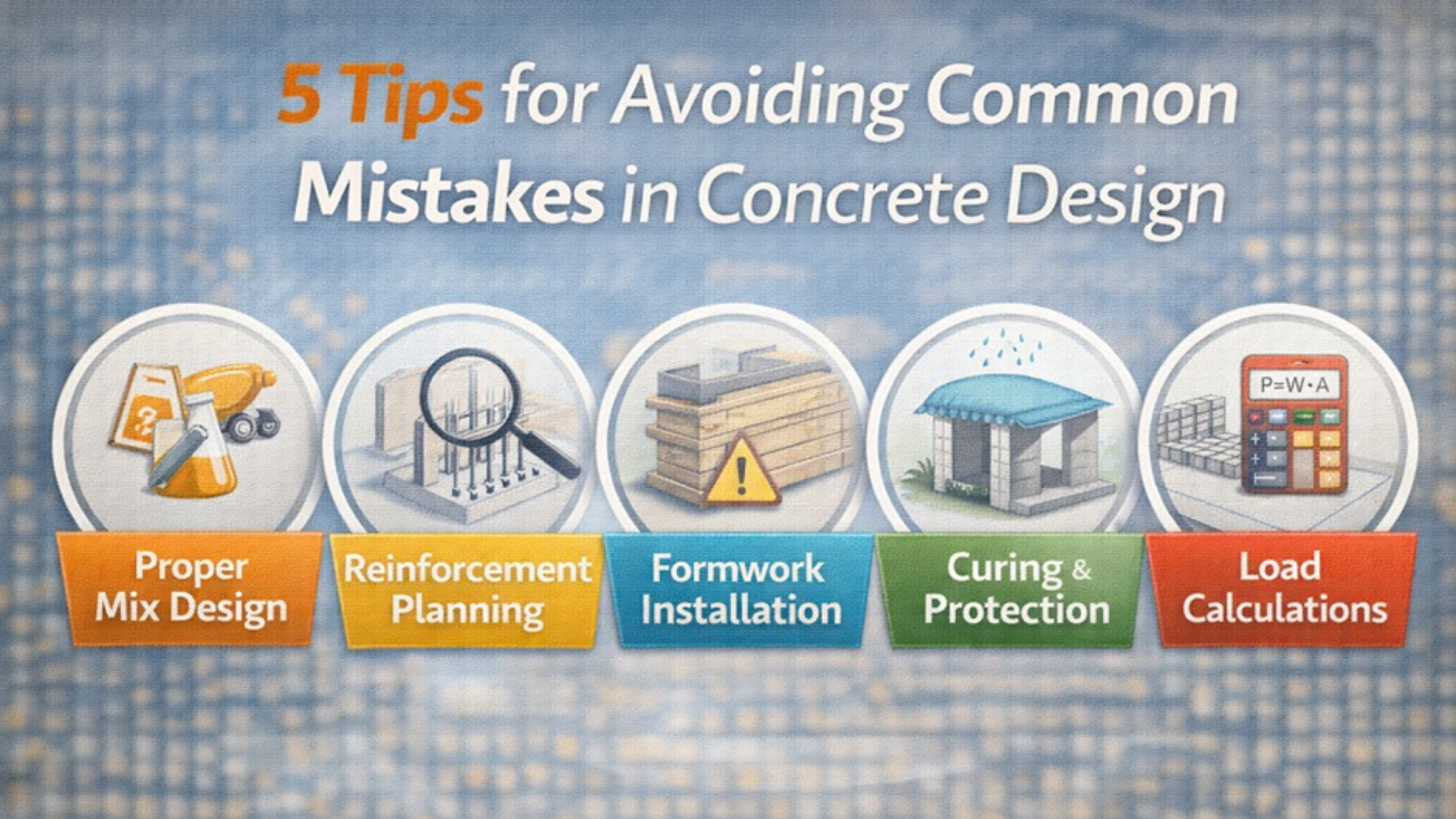 5 Tips for Avoiding Common Mistakes in Concrete Design
