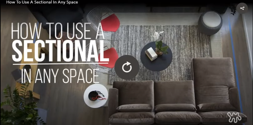 HOG tips on how to use a sectional sofa in any size space