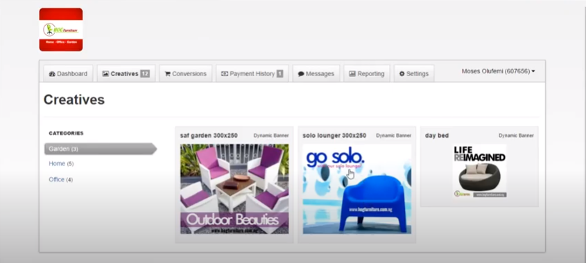 HOG on how to use creatives on your affiliate panel module 2