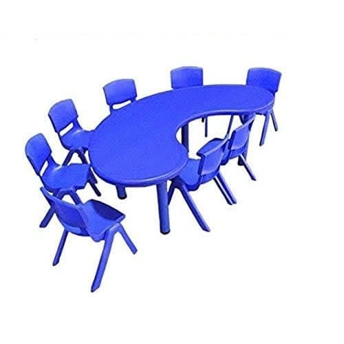 Aṣiwaju Kiddies Plastic Table +4 Strong S ijoko Ṣeto