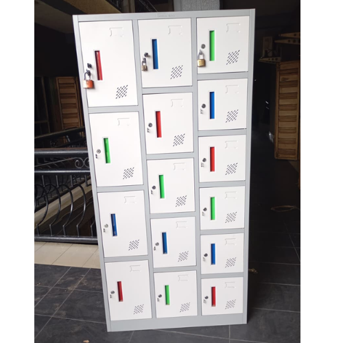 15 Doors Metal Locker Cabinet with Ventilated Panels @HOG - Home, Office, Garden, Online Marketplace