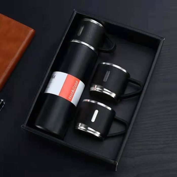 500ml Vacuum Thermos Flask With 2 Cups Set - Corporate Gift Set   Home Office Garden | HOG-Home Office Garden | online marketplace