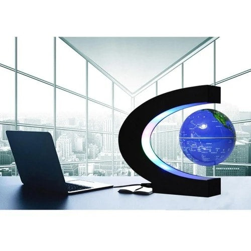 C Shape Magnetic Levitation Floating Globe Décor  Home Office Garden | HOG-Home Office Garden | online marketplace