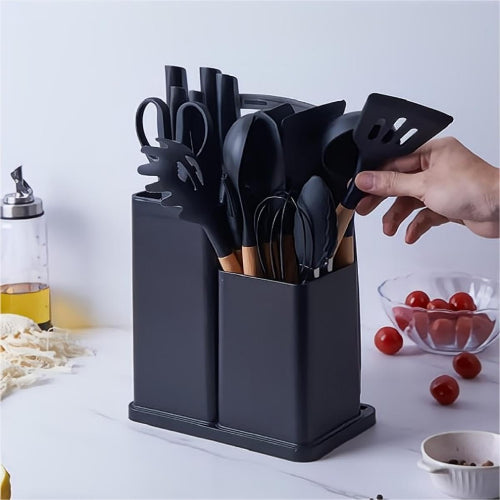 19-in-1 Kitchen Utensils and Knife Set with Block. Home Office Garden | HOG-HomeOfficeGarden | online marketplace