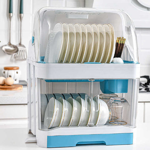 2-Layer Kitchen Dish Rack with Lid. Home Office Garden | HOG-HomeOfficeGarden | online marketplace