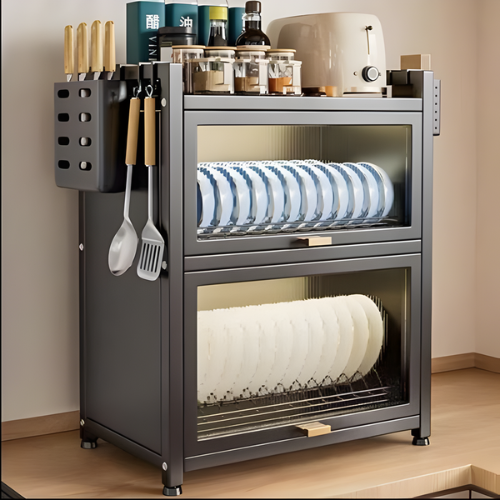 2-Layer Oversink Dustproof Draining Plate Rack Dish Organizer @HOG - Home, Office, Garden, Online Marketplace