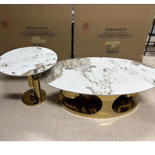 2-Piece Oval Coffee Table Set – Gold. Home Office Garden | HOG-HomeOfficeGarden | online marketplace