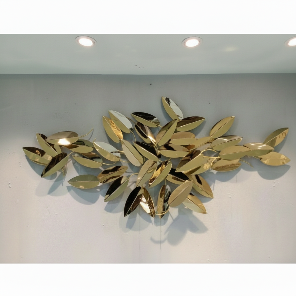 Golden Leaf Wall Art