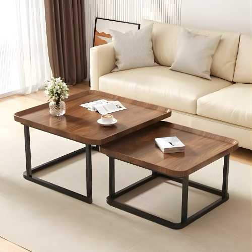 2-in-1 Brown Square Center Table @HOG - Home, Office, Online Marketplace