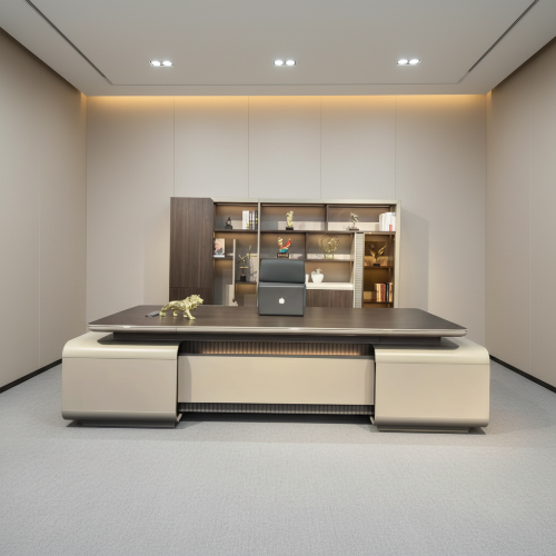 2.4 Meters Modern Executive Office Desk with Matching Bookshelf Unit @HOG - Home, Office, Garden, Online Marketplace