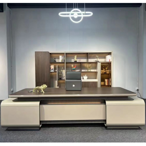 2.4 Meters Modern Executive Office Desk with Matching Bookshelf Unit @HOG - Home, Office, Garden, Online Marketplace