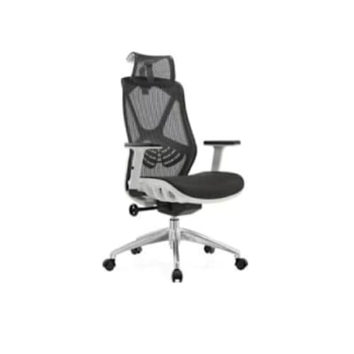 Ergonomic Swivel Mesh Chair With 4 Feet Office Desk