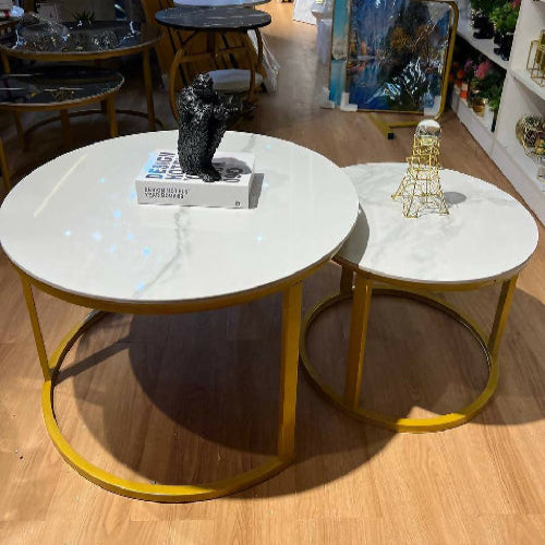 2 Set Center Table with Real Marble Tops. Home Office Garden | HOG-HomeOfficeGarden | online marketplace