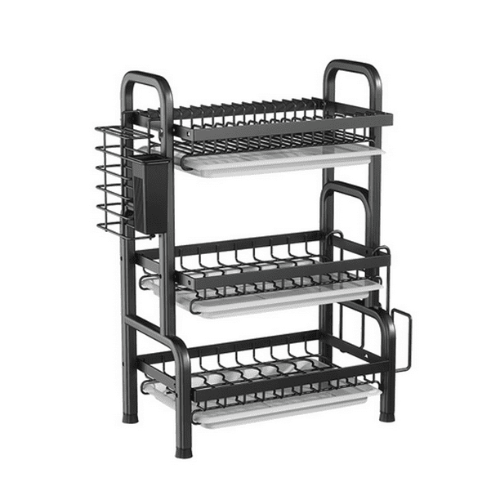 3-Tier Kitchen Rack with Drain Trays. @HOG - Home Office Garden Online Marketplace