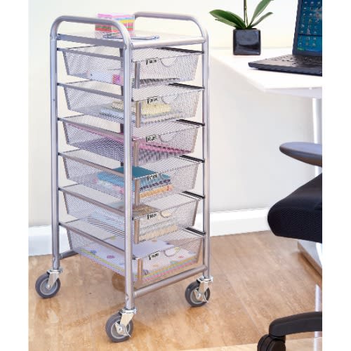 Seville 10 Drawer Cart & Ibi ipamọ