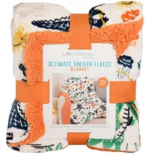 Life Comfort Kids Ultimate Sherpa Fleece Blanket. Home Office Garden | HOG-HomeOfficeGarden | online marketplace