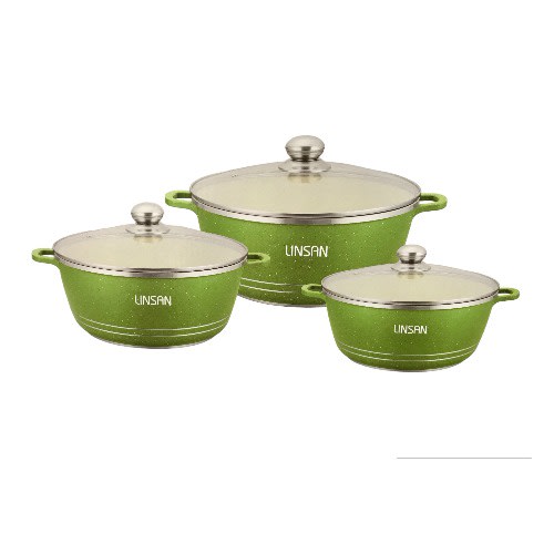 Linsan Die Cast Aluminium Non-stick Cookware Set - 6 Pieces. Home Office Garden | HOG-HomeOfficeGarden | online marketplace