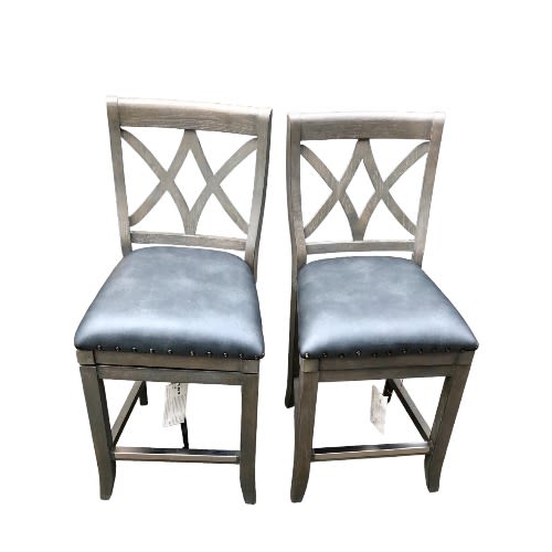 Arianna 26" - 360 Degree Swivel Bonded Leather Swivel Barstool - 2 Pcs. Home Office Garden | HOG-HomeOfficeGarden | online marketplace