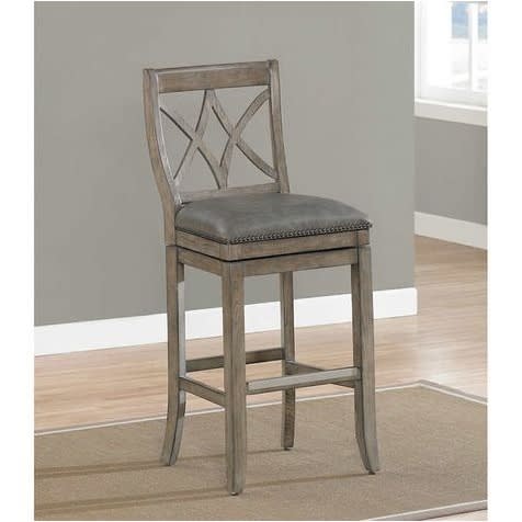 Arianna 26" - 360 Degree Swivel Bonded Leather Swivel Barstool - 2 Pcs. Home Office Garden | HOG-HomeOfficeGarden | online marketplace