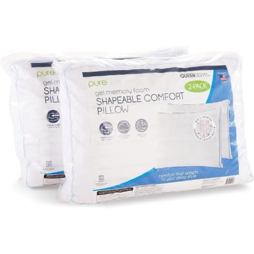 Purelux Gel Memory Foam Shapeable Comfort Pillow Queen - 2 Pack. Home Office Garden | HOG-HomeOfficeGarden | online marketplace