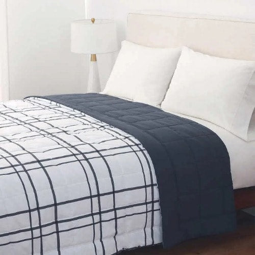 Berkshire Life Down Alternative Reversible Blanket 98 X 96in - (Queen) Light Gray. Home Office Garden | HOG-HomeOfficeGarden | online marketplace