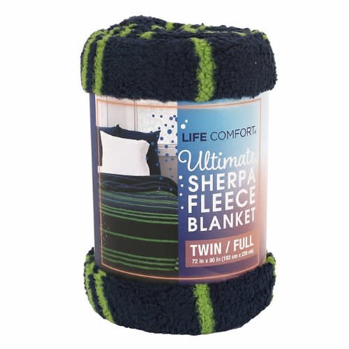 Life Comfort Ultimate Kids Sherpa Fleece Blanket - 90" L X 72" W. Home Office Garden | HOG-HomeOfficeGarden | online marketplace