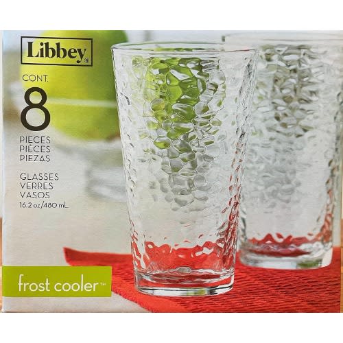Libbey Vintage Frost Cooler Glass Set Of 8 - 16.2oz. Home Office Garden | HOG-HomeOfficeGarden | online marketplace