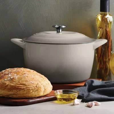 Tramontina Enameled Cast Iron 7-quart Dutch Oven - Oyster. Home Office Garden | HOG-HomeOfficeGarden | online marketplace
