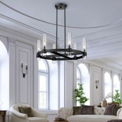 Bennetti Bennet 6-light Led Cylinder Shade Chandelier