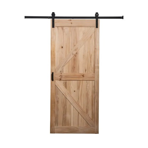 Renin Pine Complete Barn Door Kit