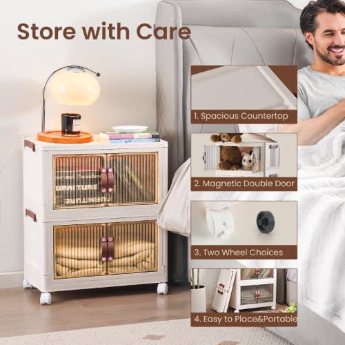 Bearhug Collapsible Stackable Storage Box - 3 Packs