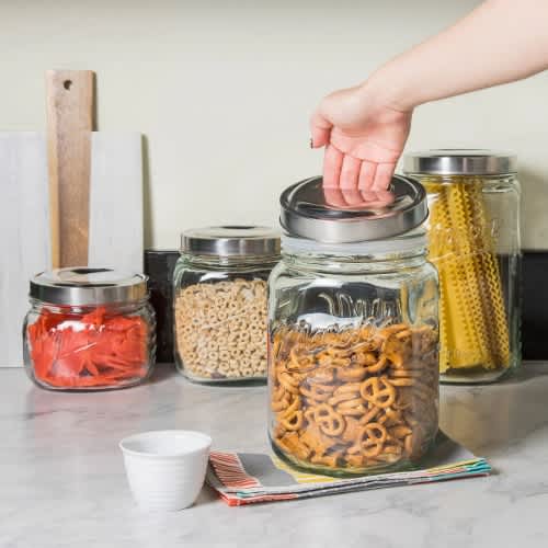 Mason Craft & More Glass Canister Set - 4-piece