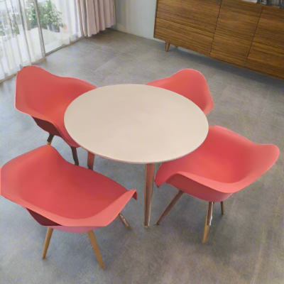 Argos Hygena Charlie ijeun Tabili Pẹlu 4 Vestina Alaga Ṣeto