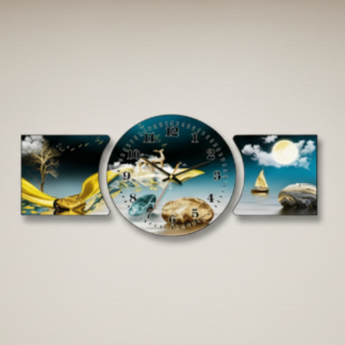 3 IN 1 Frame Wall Clock – Multi-Functional Decorative Timepiece @HOG - Home, Office, Garden, Online Marketplace