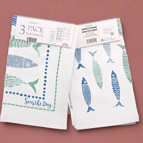 3 Pack Velour Tea Towels – Seas the Day @HOG - Home Office Garden Online Marketplace