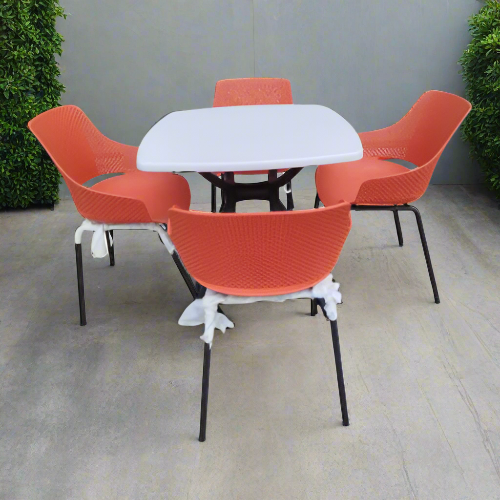 4-Seater Dining Set with Square Table @HOG - Home, Office, Garden, Online Marketplace