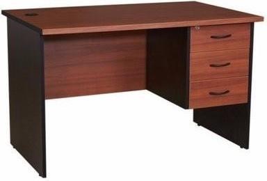 4 feet Office Table with 3 Drawers-Cherry-BLKL +Vigor Chair Home Office Garden | HOG-HomeOfficeGarden | HOG-Home.Office.Garden