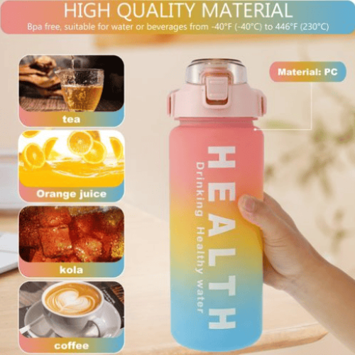 4 In 1 Water Bottle with Straws (3300ml,1700ml,1000ml,500ml) @HOG - Home Office Garden Online Marketplace