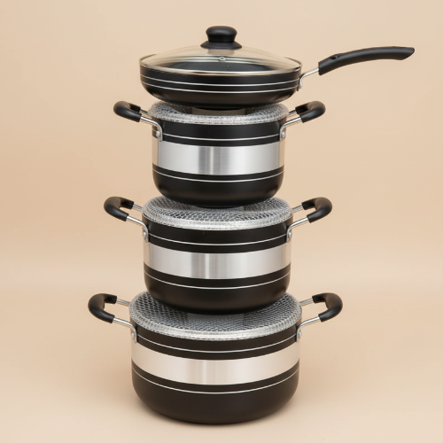 4 Piece Non Stick Pot Set With Frypan HOG-Home Office Garden online marketplace.