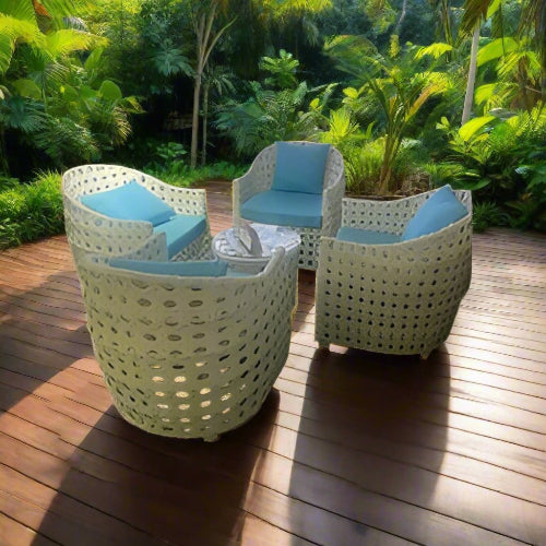 4 Pieces Outdoor Patio Rattan Chair. @HOG - Home Office Garden Online Marketplace