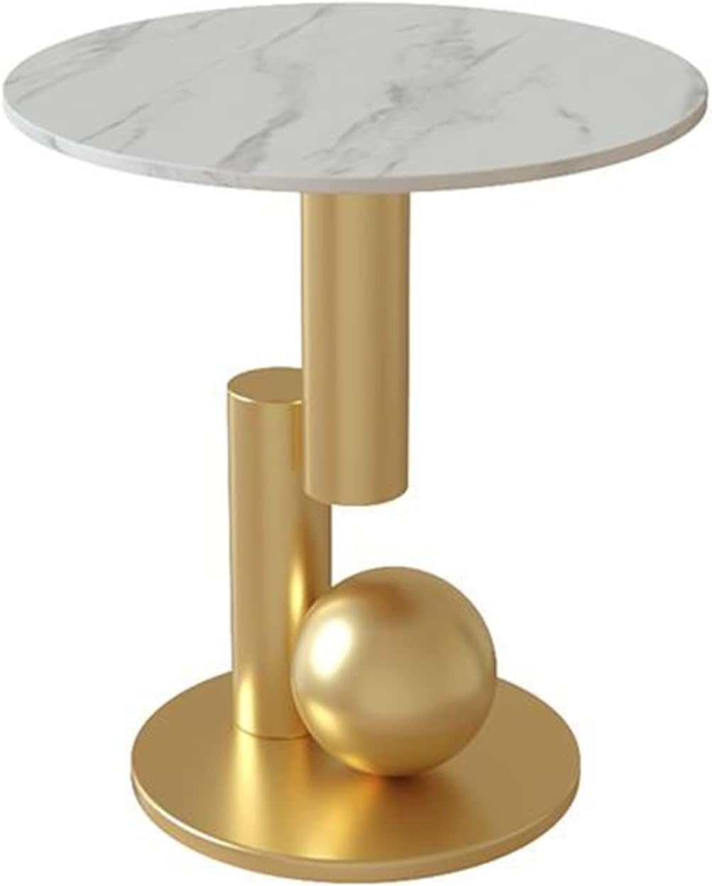 Slate edge Round Side Table