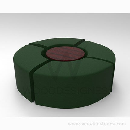 Meta Series Lounge Sofa- Dark-Green