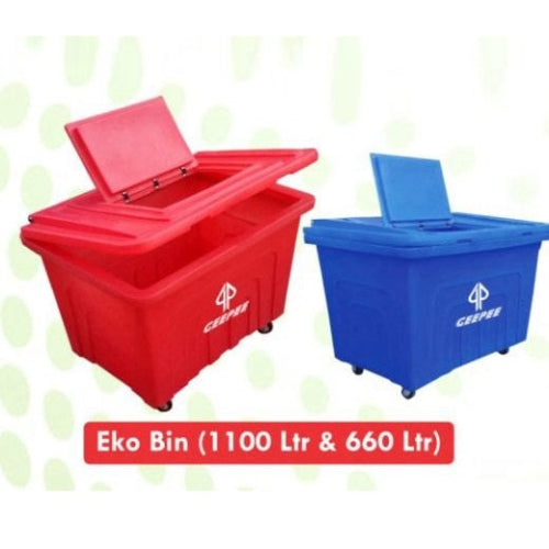 660 Litres Plastic Wheelie Refuse Bin. @HOG - Home Office Garden Online Marketplace