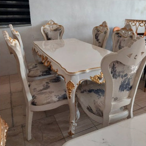 6 Seater Dining Set - White @HOG - Home Office Garden Online Marketplace