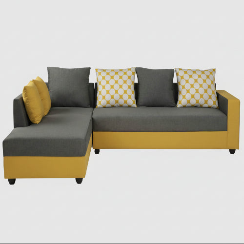6 Seater Fabric L-Shape Sofa Set @HOG - Home Office Garden Online Marketplace