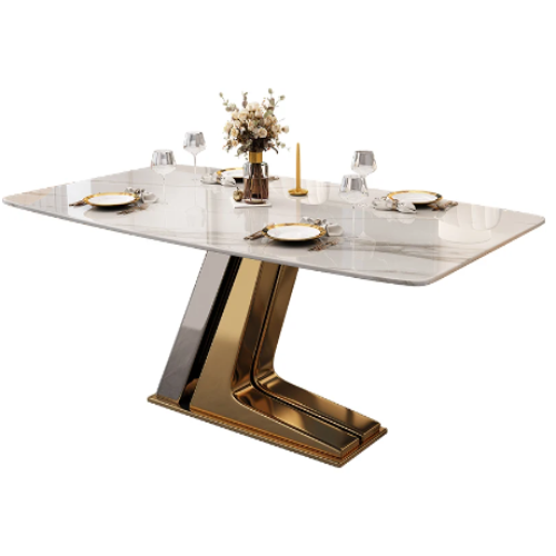 6 Seater Faux Marble Dining Set @HOG - Home Office Garden Online Marketplace