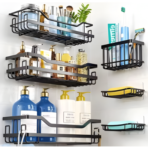 6 in 1 Bathroom Rack Hanger with Soap Case & Toothbrush Holder @HOG - Home, Office, Garden, Online Marketplace