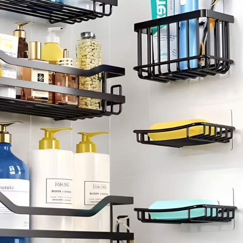 6 in 1 Bathroom Rack Hanger with Soap Case & Toothbrush Holder @HOG - Home, Office, Garden, Online Marketplace