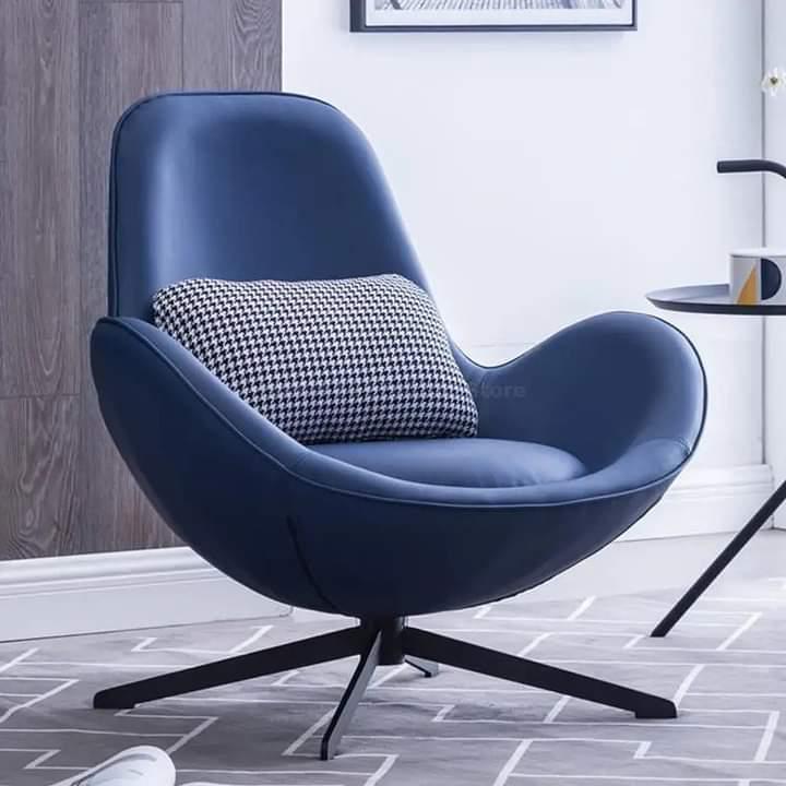 Leisure High Back Swivel Eggshell Chair