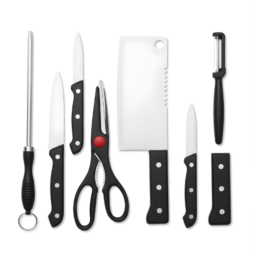 8psc Kitchen Knives And Kitchen Scissors @HOG - Home, Office, Garden, Online Marketplace